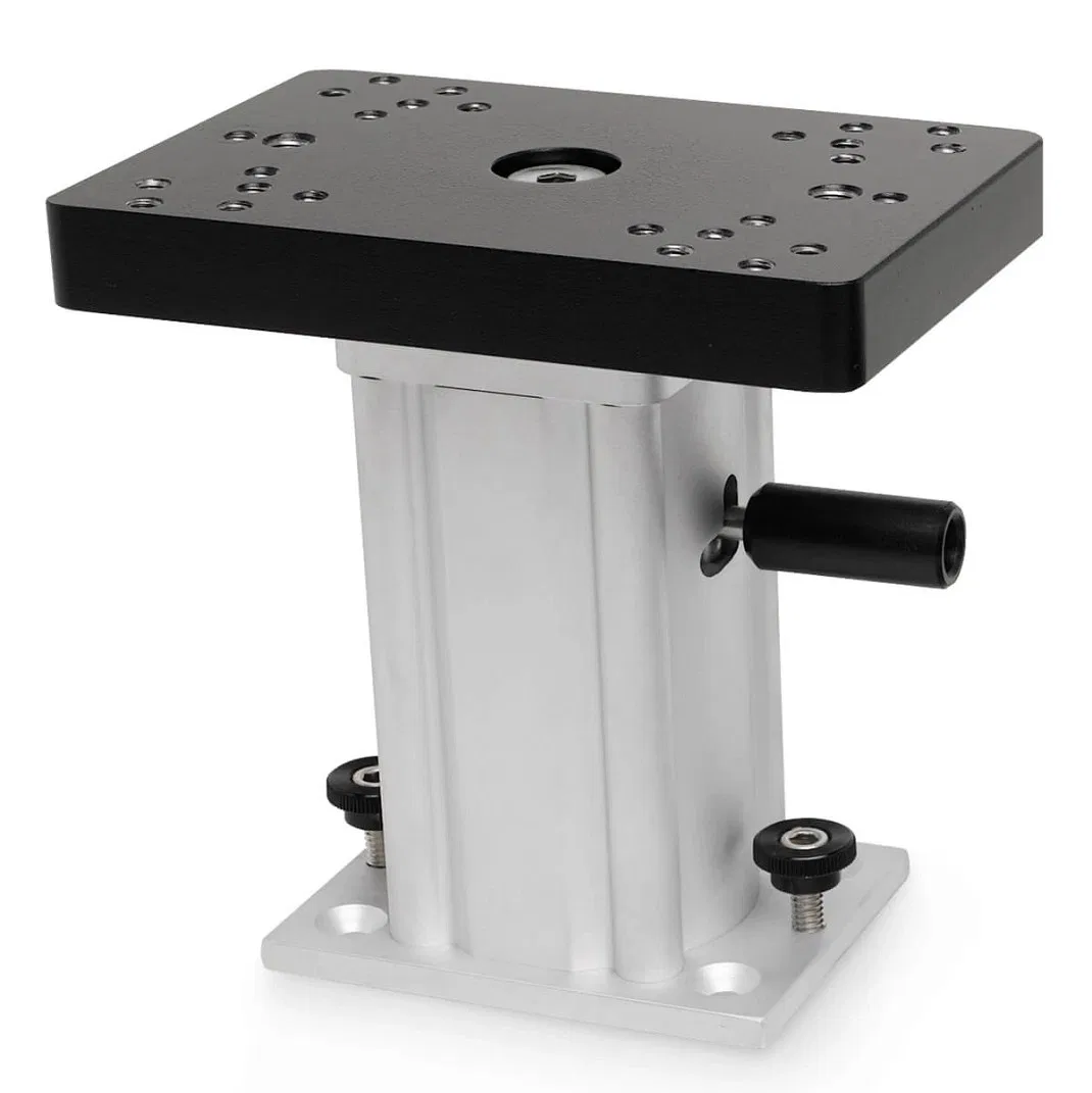 1904033 – CANNON Downrigger Mount, Swivel-Base Pedestal Mount Black Base Aluminum Construction 6 Inch Height 360 Degr...